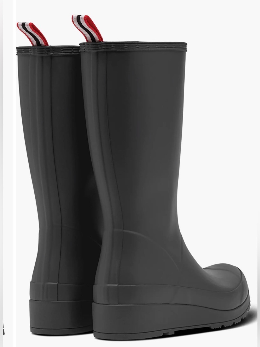 NWT Hunter Women's PLAY™ Tall Rain Boots
Blk Mid Calf Wellies w Pull Tab Size 6 - Picture 3 of 12